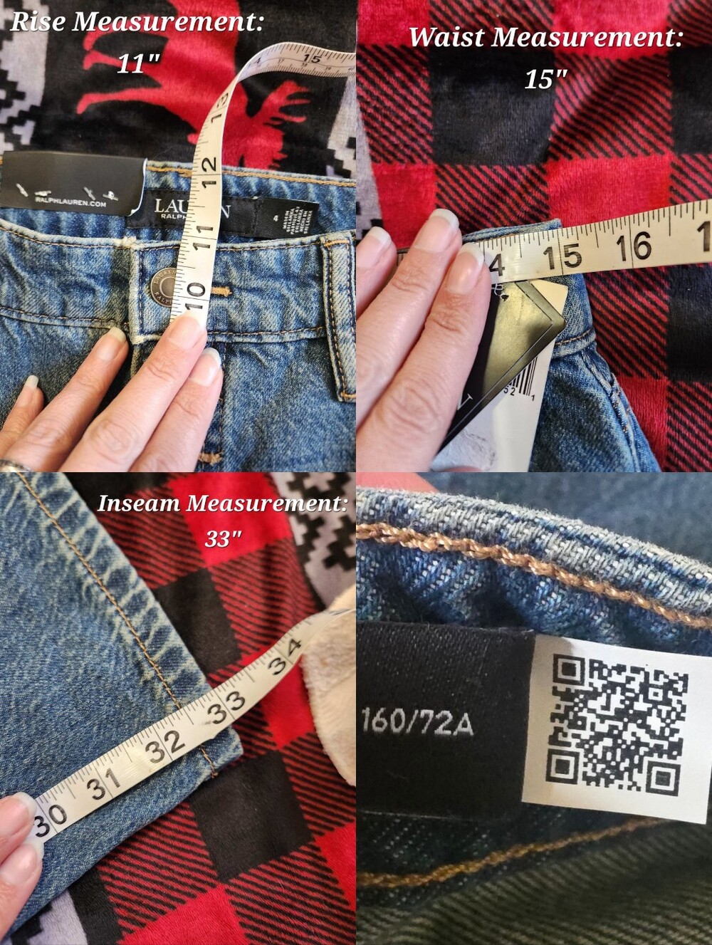 Lauren Ralph Lauren High-Rise Flare Jeans | 27 / 4 | 2024 Collection NWT - Picture 12 of 12